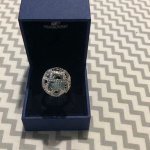 Swarovski silver ring
